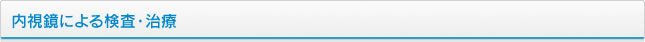 内視鏡による検査・治療